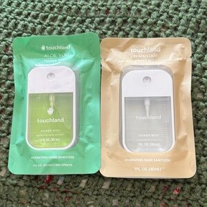Touchland Hydrating Hand Sanitizer Set - Aloe You Green & Beach Coco Tan